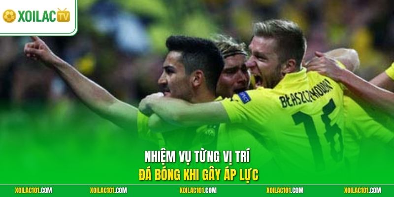 Gegenpressing Là Gì | Chiến Thuật Vây Ráp Tầm Cao Hiệu Quả 3 Nhiệm vụ từng vị trí đá bóng khi gây áp lực