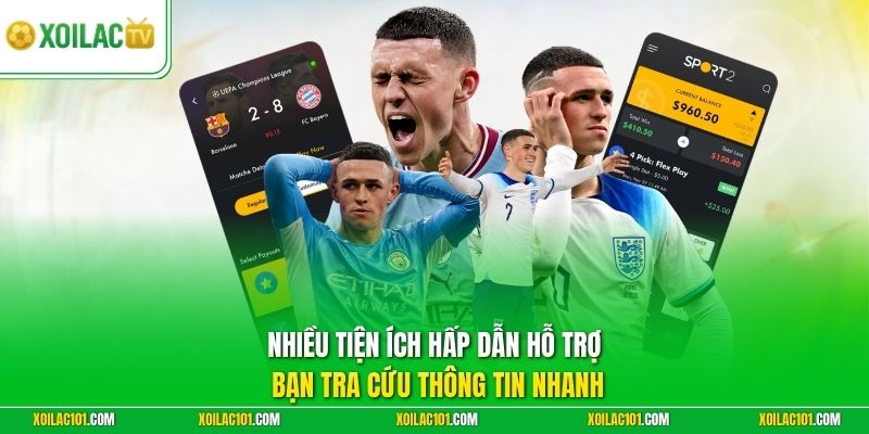 Nhiều tiện ích hấp dẫn hỗ trợ bạn tra cứu thông tin nhanh 