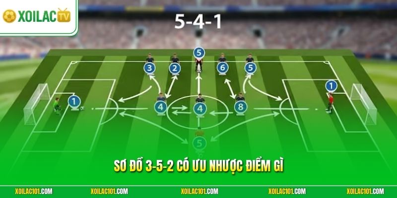 Sơ Đồ 3-5-2 Có Ưu Nhược Điểm Gì | Đánh Giá Toàn Diện Lối Đá 