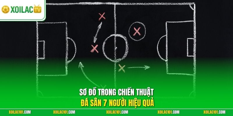 Chiến Thuật Đá Sân 7 Người Hiệu Quả | Phân Bổ Thể Lực Tốt 1 Sơ đồ trong chiến thuật đá sân 7 người hiệu quả