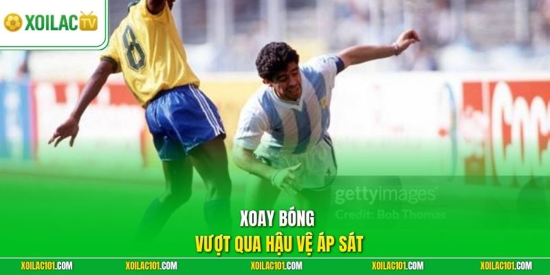 Kỹ Thuật Xoay Người 360 Độ (Maradona Turn) Thoát Pressing 2 Xoay bóng vượt qua hậu vệ áp sát